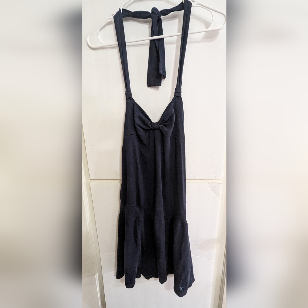 American Eagle Outfitters Woman's Size XS Navy Blue Halter style Summer Dress